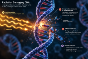 Why does nuclear radiation affect DNA so much?